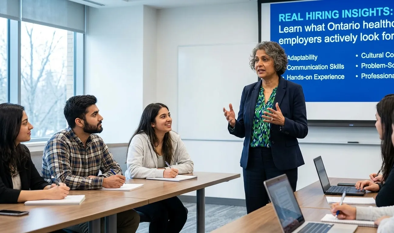 Nursing career workshop on what Ontario healthcare employers look for